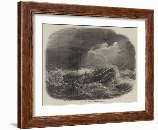 Wreck of the American Packet-Ship Henry Clay-null-Framed Giclee Print