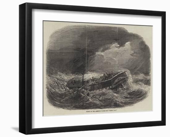 Wreck of the American Packet-Ship Henry Clay-null-Framed Giclee Print