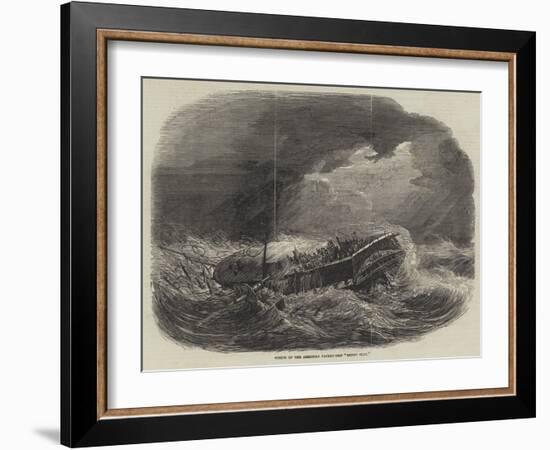 Wreck of the American Packet-Ship Henry Clay-null-Framed Giclee Print