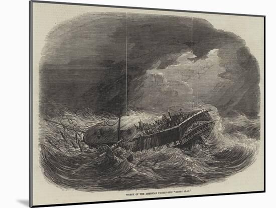 Wreck of the American Packet-Ship Henry Clay-null-Mounted Giclee Print