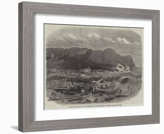 Wreck of the Assaye, East Indiaman, on the South Coast of Ireland-null-Framed Giclee Print