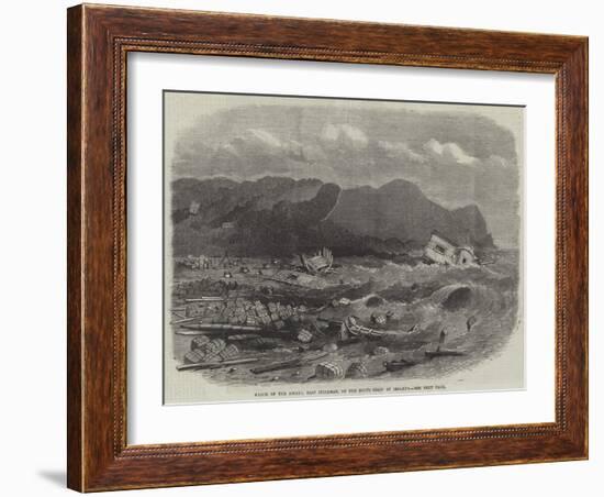 Wreck of the Assaye, East Indiaman, on the South Coast of Ireland-null-Framed Giclee Print