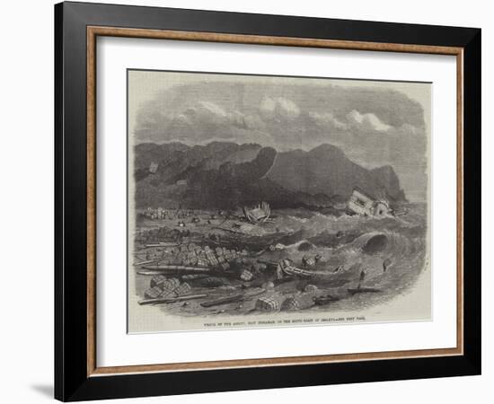 Wreck of the Assaye, East Indiaman, on the South Coast of Ireland-null-Framed Giclee Print