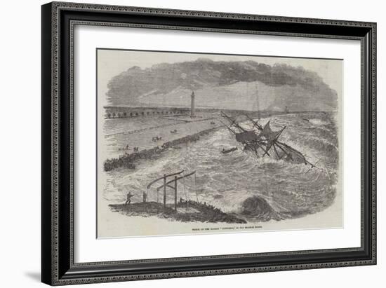 Wreck of the Barque Successor, in the Madras Roads-null-Framed Giclee Print