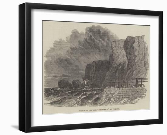 Wreck of the Brig Newcastle, Off Whitby-null-Framed Giclee Print