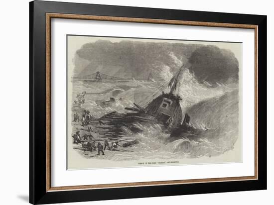 Wreck of the Brig Pilgrim, Off Brighton-null-Framed Giclee Print