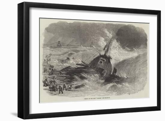 Wreck of the Brig Pilgrim, Off Brighton-null-Framed Giclee Print