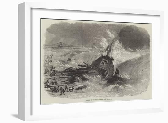 Wreck of the Brig Pilgrim, Off Brighton-null-Framed Giclee Print