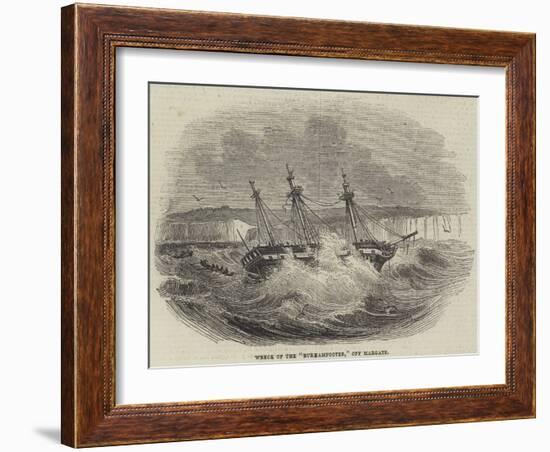 Wreck of the Burhampooter, Off Margate-null-Framed Giclee Print
