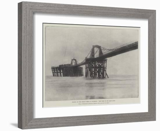 Wreck of the Chain Pier at Brighton, the Pier in its Last Days-null-Framed Giclee Print