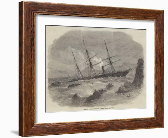 Wreck of the Chilian Steamer Cazador-null-Framed Giclee Print