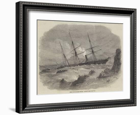 Wreck of the Chilian Steamer Cazador-null-Framed Giclee Print