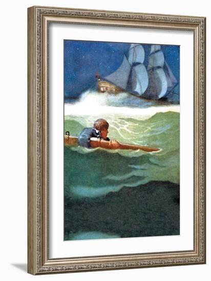 Wreck of the Covenant-Newell Convers Wyeth-Framed Art Print