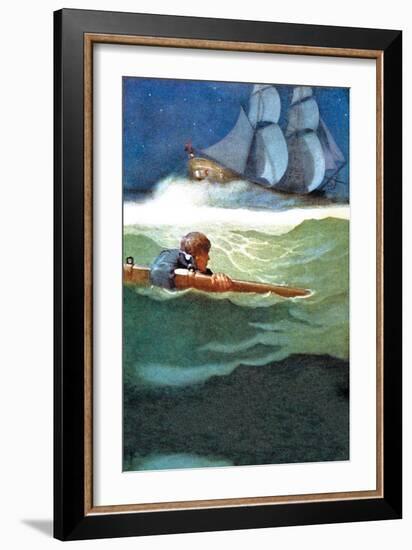 Wreck of the Covenant-Newell Convers Wyeth-Framed Art Print