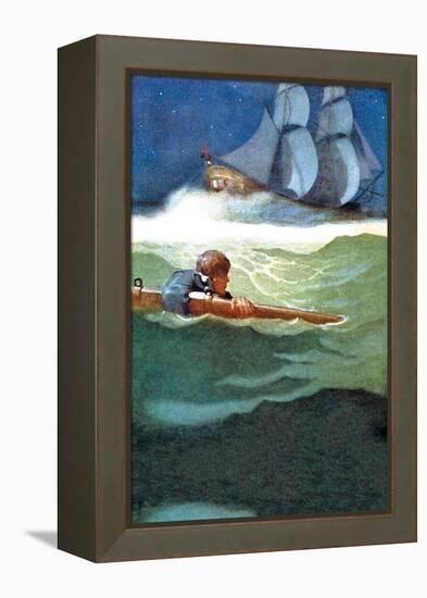 Wreck of the Covenant-Newell Convers Wyeth-Framed Stretched Canvas