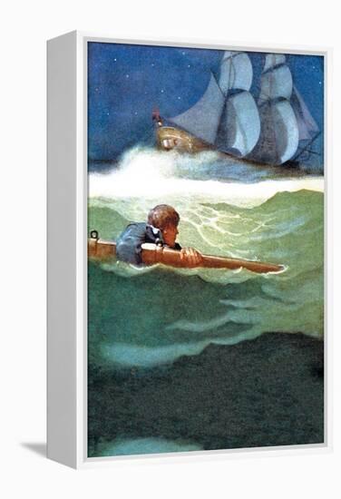 Wreck of the Covenant-Newell Convers Wyeth-Framed Stretched Canvas