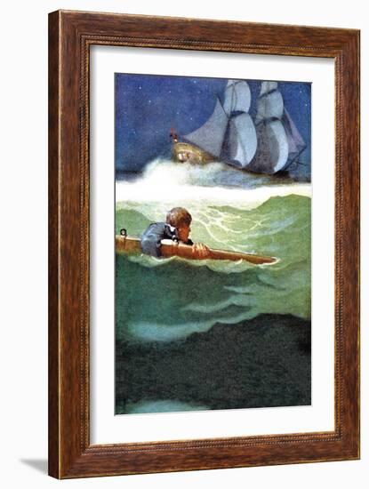 Wreck of the Covenant-Newell Convers Wyeth-Framed Art Print