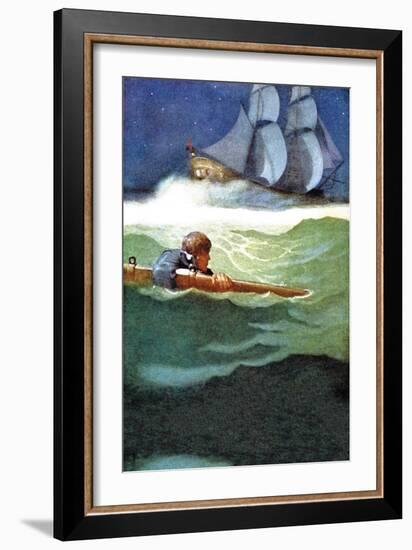 Wreck of the Covenant-Newell Convers Wyeth-Framed Art Print