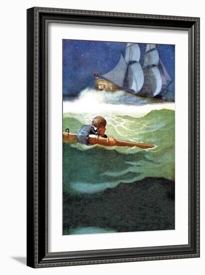 Wreck of the Covenant-Newell Convers Wyeth-Framed Art Print