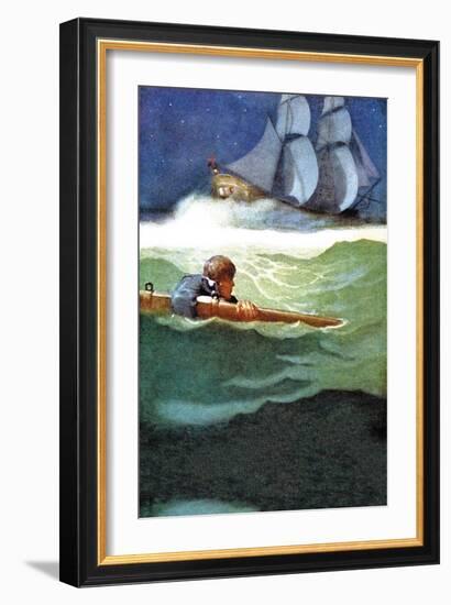 Wreck of the Covenant-Newell Convers Wyeth-Framed Art Print