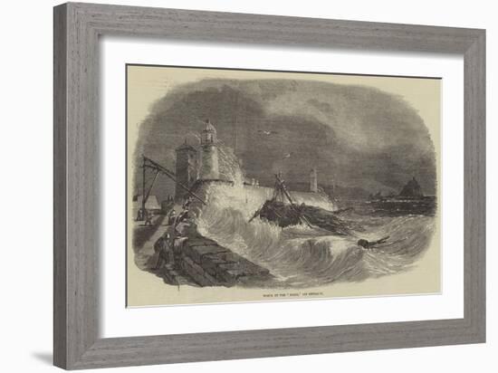 Wreck of the Diana, Off Penzance-null-Framed Giclee Print