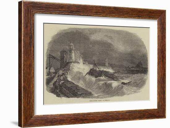 Wreck of the Diana, Off Penzance-null-Framed Giclee Print