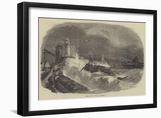 Wreck of the Diana, Off Penzance-null-Framed Giclee Print