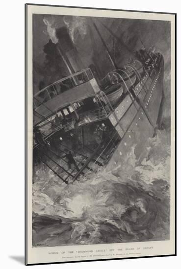 Wreck of the Drummond Castle Off the Island of Ushant-William Heysham Overend-Mounted Giclee Print