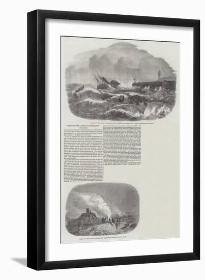 Wreck of the Duke of Sutherland Steam-Ship-null-Framed Giclee Print