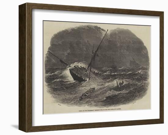 Wreck of the Floridian, Emigrant Ship, on the Long Sands, Off Harwich-Samuel Read-Framed Giclee Print