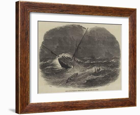 Wreck of the Floridian, Emigrant Ship, on the Long Sands, Off Harwich-Samuel Read-Framed Giclee Print
