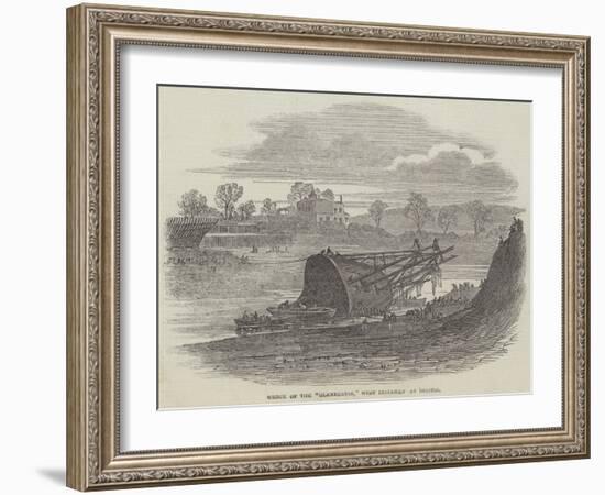 Wreck of the Glenbervie, West Indiaman at Bristol-null-Framed Giclee Print