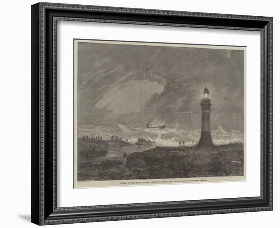 Wreck of the Mail-Steamer Athens in Table Bay, Cape of Good Hope-null-Framed Giclee Print