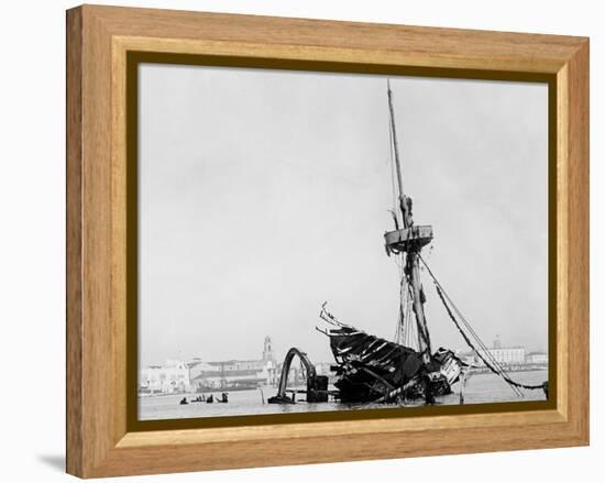 Wreck of the Maine, Havana-null-Framed Stretched Canvas