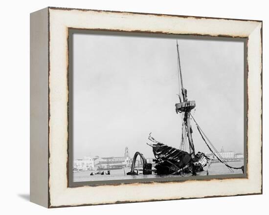 Wreck of the Maine, Havana-null-Framed Stretched Canvas