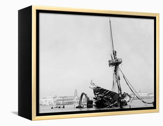 Wreck of the Maine, Havana-null-Framed Stretched Canvas