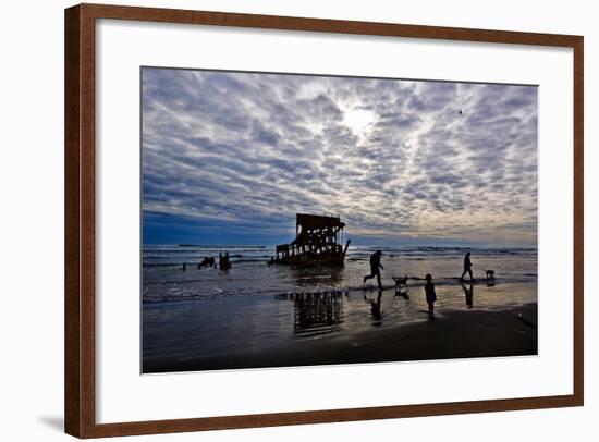Wreck of the Peter Iredale, Warrenton, Oregon, USA-null-Framed Photographic Print