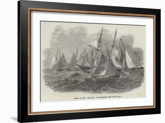 Wreck of the Renown, at Sheerness-null-Framed Giclee Print