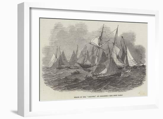 Wreck of the Renown, at Sheerness-null-Framed Giclee Print