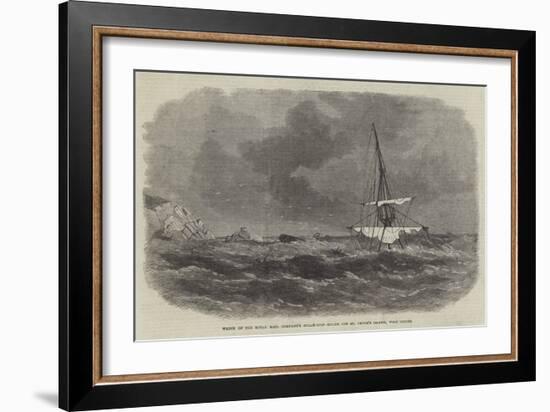 Wreck of the Royal Mail Company's Steam-Ship Rhone Off St Peter's Island, West Indies-null-Framed Giclee Print