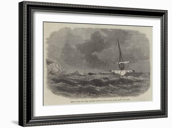 Wreck of the Royal Mail Company's Steam-Ship Rhone Off St Peter's Island, West Indies-null-Framed Giclee Print