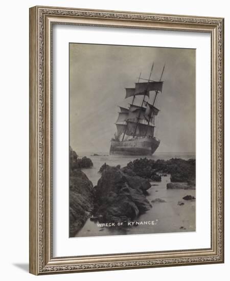 Wreck of the Sailing Ship Kynance, Punta Blanca, Chile, 1910-null-Framed Photographic Print