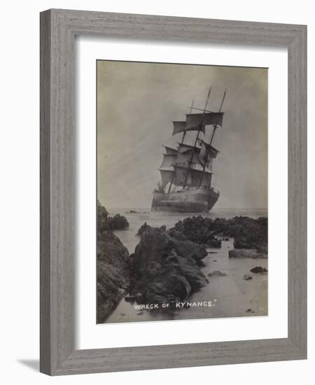 Wreck of the Sailing Ship Kynance, Punta Blanca, Chile, 1910-null-Framed Photographic Print