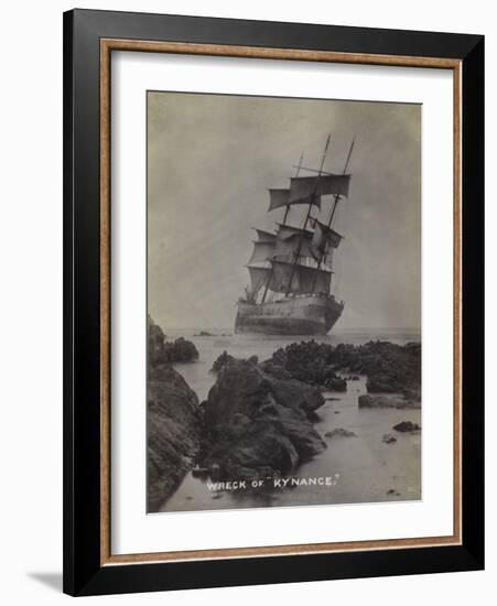 Wreck of the Sailing Ship Kynance, Punta Blanca, Chile, 1910-null-Framed Photographic Print