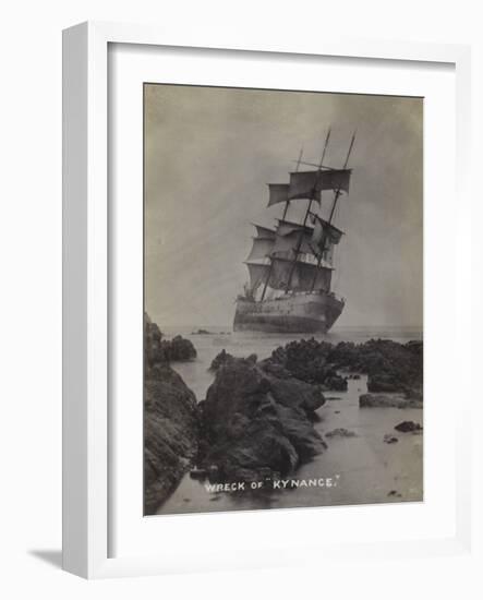 Wreck of the Sailing Ship Kynance, Punta Blanca, Chile, 1910-null-Framed Photographic Print