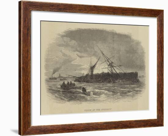 Wreck of the Spindrift-Walter William May-Framed Giclee Print