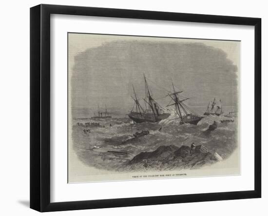 Wreck of the Steam-Ship Earl Percy at Tynemouth-null-Framed Giclee Print