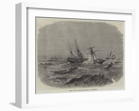 Wreck of the Steam-Ship Earl Percy at Tynemouth-null-Framed Giclee Print