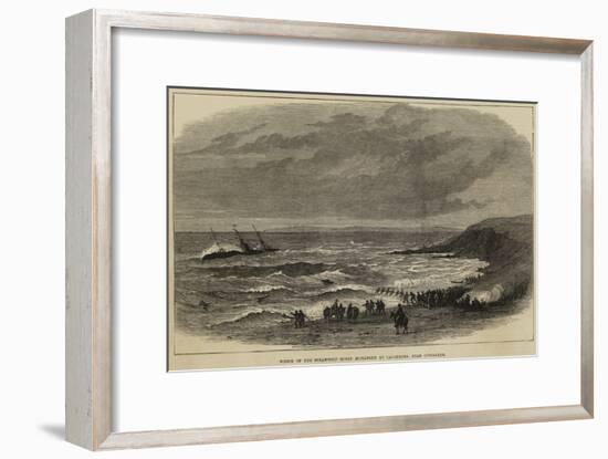 Wreck of the Steam-Ship Queen Elizabeth at Calaparra, Near Gibraltar-null-Framed Giclee Print