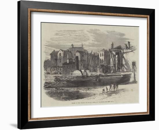 Wreck of the Thames Steam Boat Metis, at Woolwich-null-Framed Giclee Print